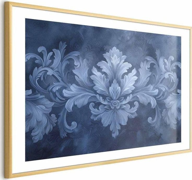 Poster - Blue Ornament in Cool Shades - 4