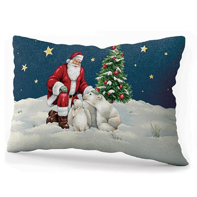 Cuscino rettangolare divano natale Vingi Ricami Lapponia - 2