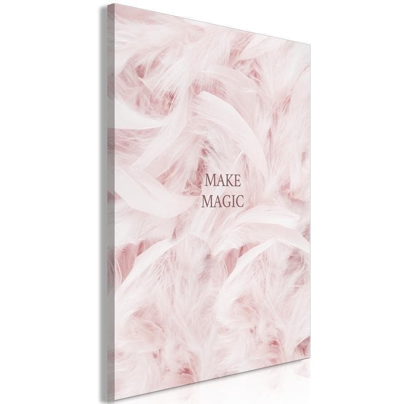 Quadro - Pink Feathers (1 Part) Vertical - 6