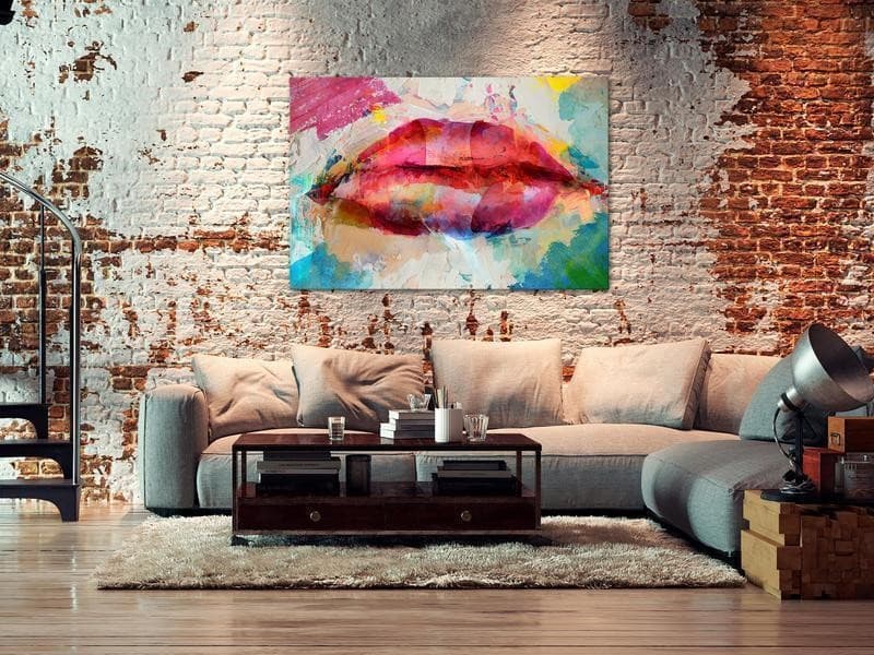 Quadro - Artistic Lips (1 Part) Wide - 2