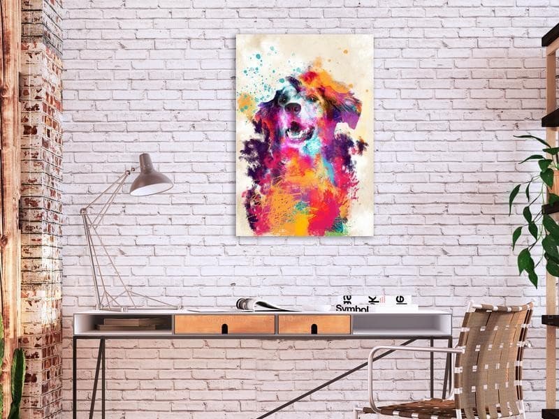 Quadro - Watercolor Dog (1 Part) Vertical - 2