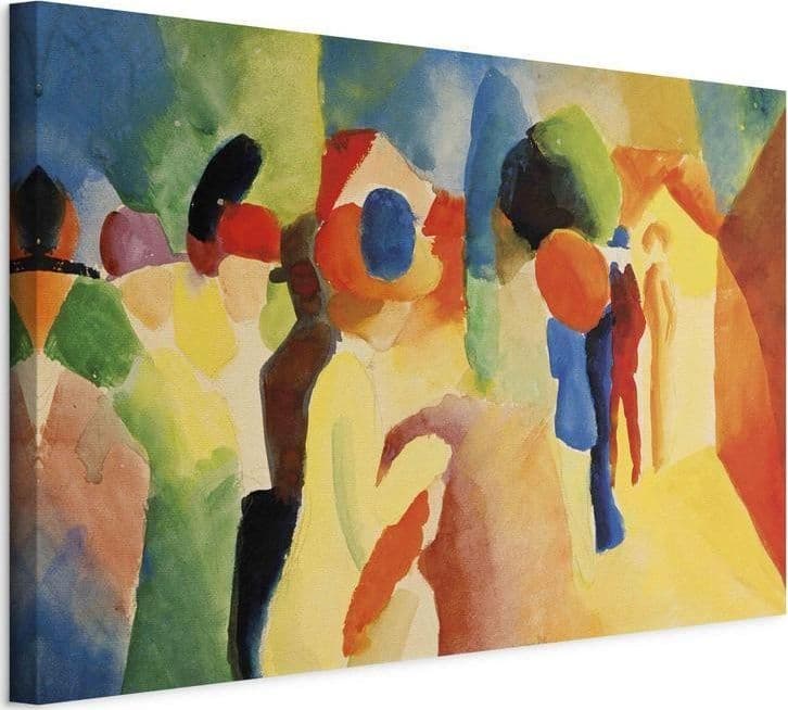 Quadro - With a Yellow Jacket (August Macke) - 2