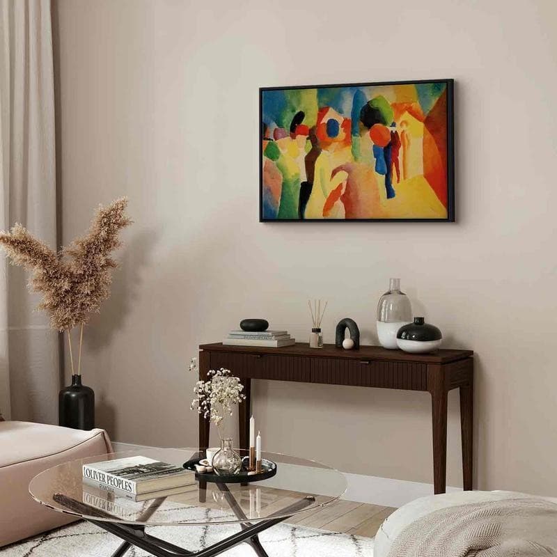 Quadro - With a Yellow Jacket (August Macke) - 4