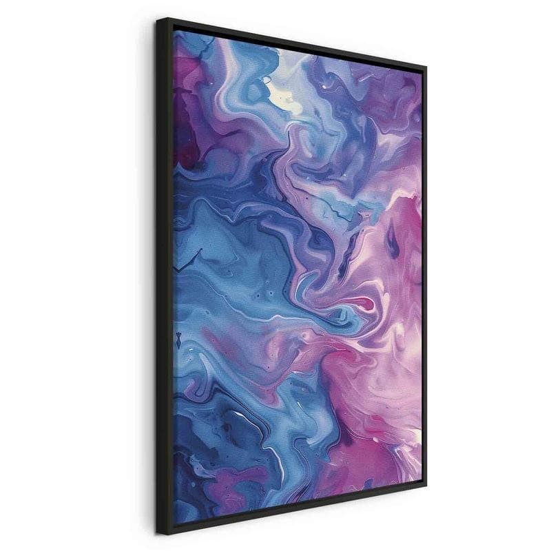 Quadro - Night Flows - Abstract Waves in Shades of Blue and Violet - 21