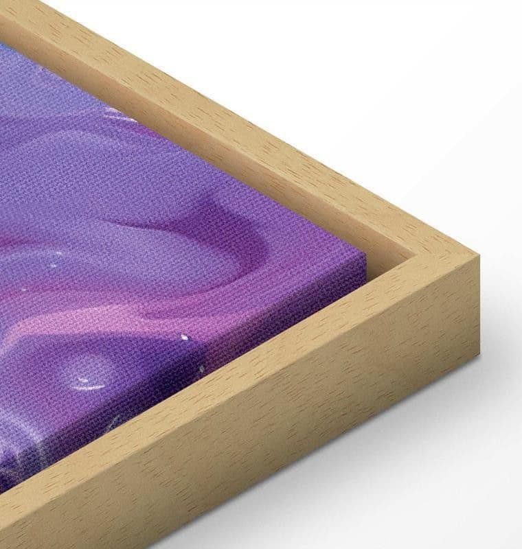 Quadro - Night Flows - Abstract Waves in Shades of Blue and Violet - 15