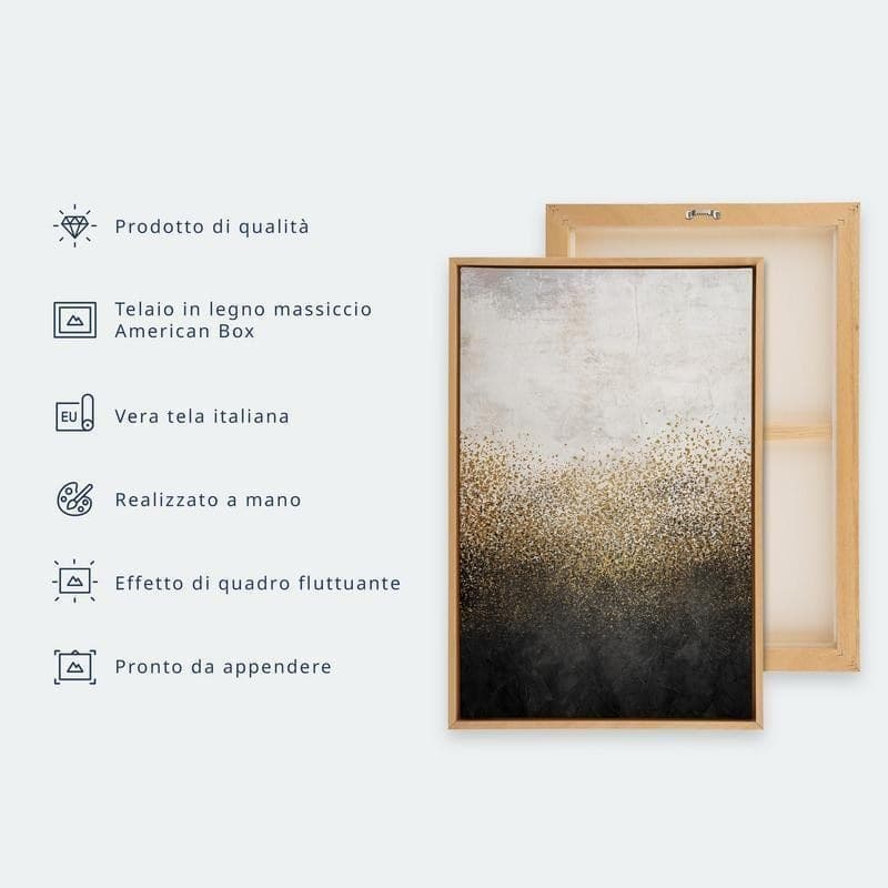 Quadro - Night Flows - Abstract Waves in Shades of Blue and Violet - 17