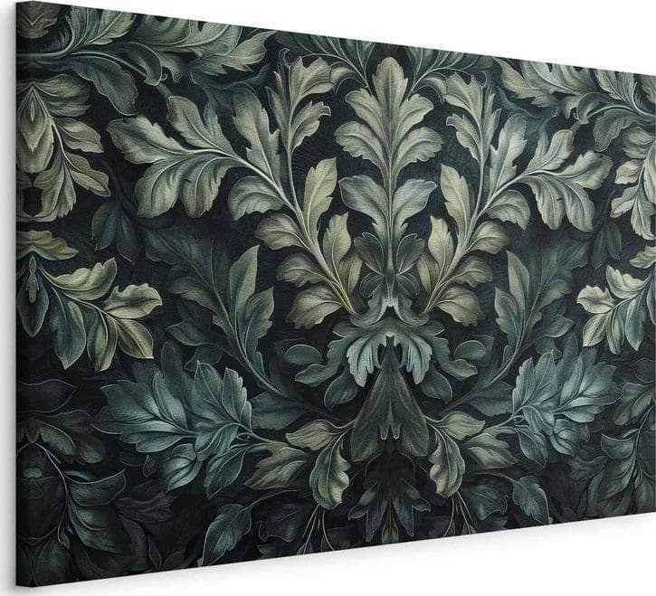Quadro Foglie vittoriane verde scuro - 2
