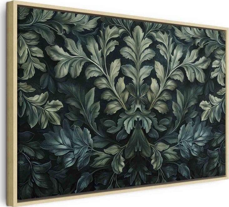 Quadro Foglie vittoriane verde scuro - 3