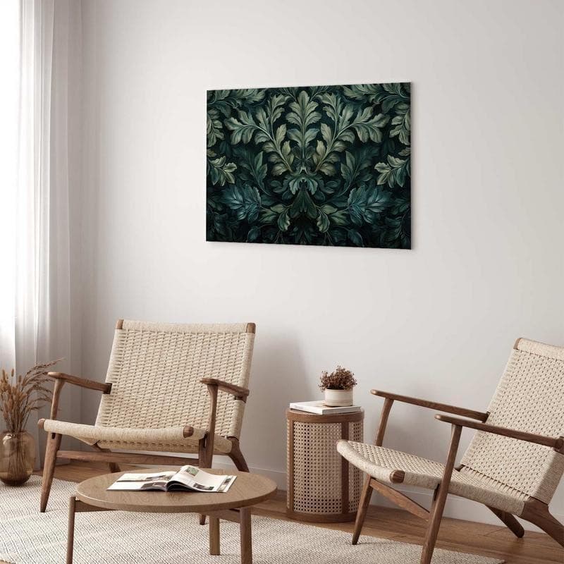 Quadro Foglie vittoriane verde scuro - 5
