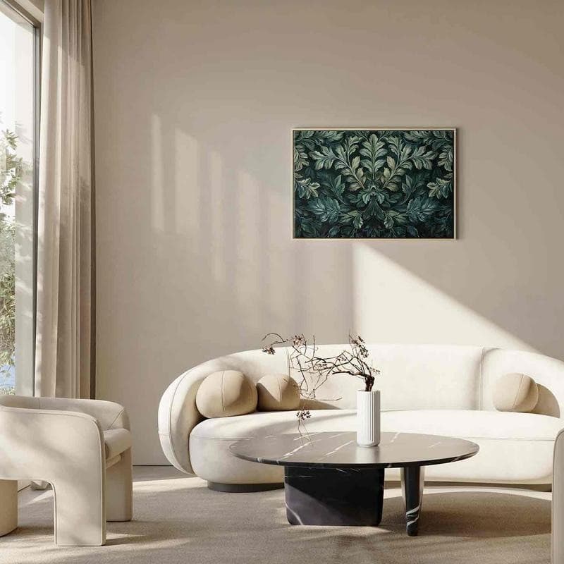 Quadro Foglie vittoriane verde scuro - 6