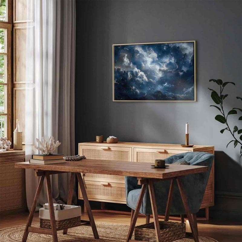 Quadro - Astronomical Wonders: Clouds and Stars in Harmonious Combination - 13