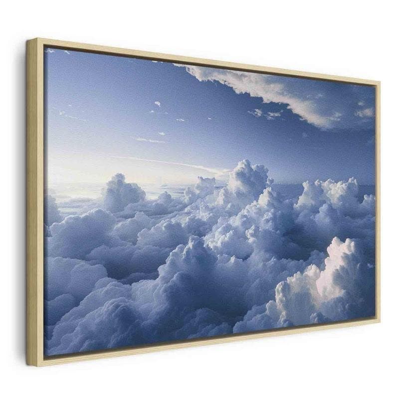 Quadro - Aerial Landscapes: Rays Lighting Up Fluffy Cloud Formations - 22