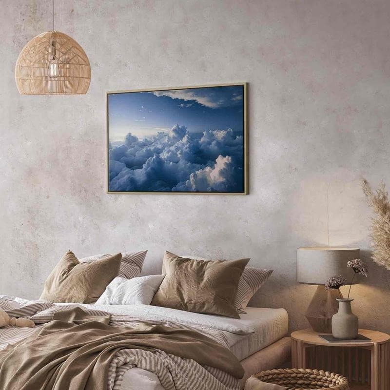 Quadro - Aerial Landscapes: Rays Lighting Up Fluffy Cloud Formations - 11