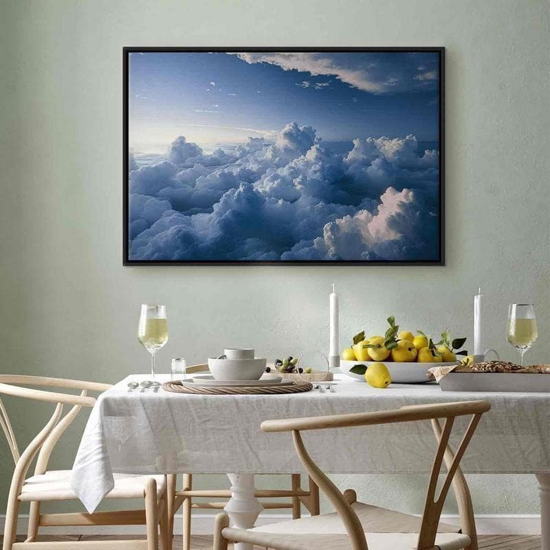 Quadro - Aerial Landscapes: Rays Lighting Up Fluffy Cloud Formations - 12