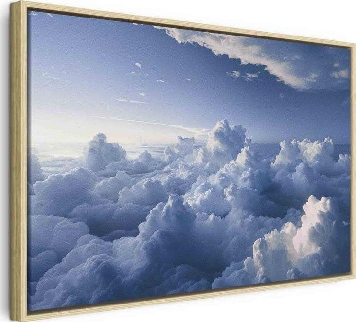 Quadro - Aerial Landscapes: Rays Lighting Up Fluffy Cloud Formations - 3