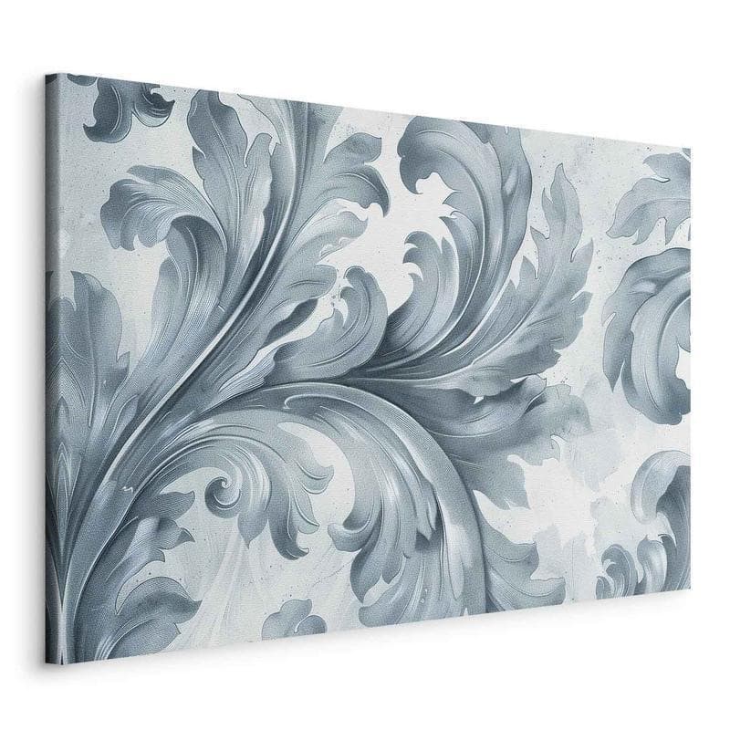 Quadro - Stone Baroque Ornaments in Light Shades of Gray-Blue - 20