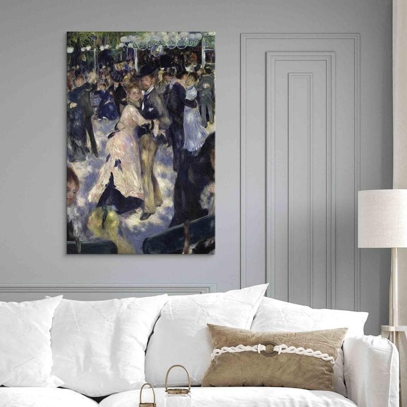 Quadro - Le Moulin de la Galette detail of the dancers (Pierre-Auguste Renoir) - 11