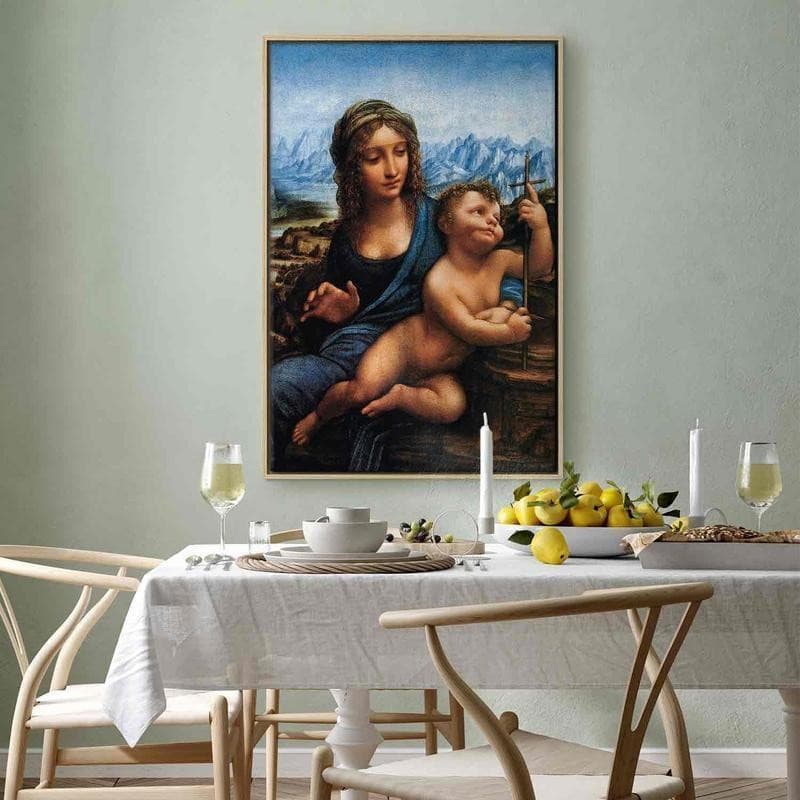 Quadro - Madonna With a Distaff (Leonardo da Vinci) - 12