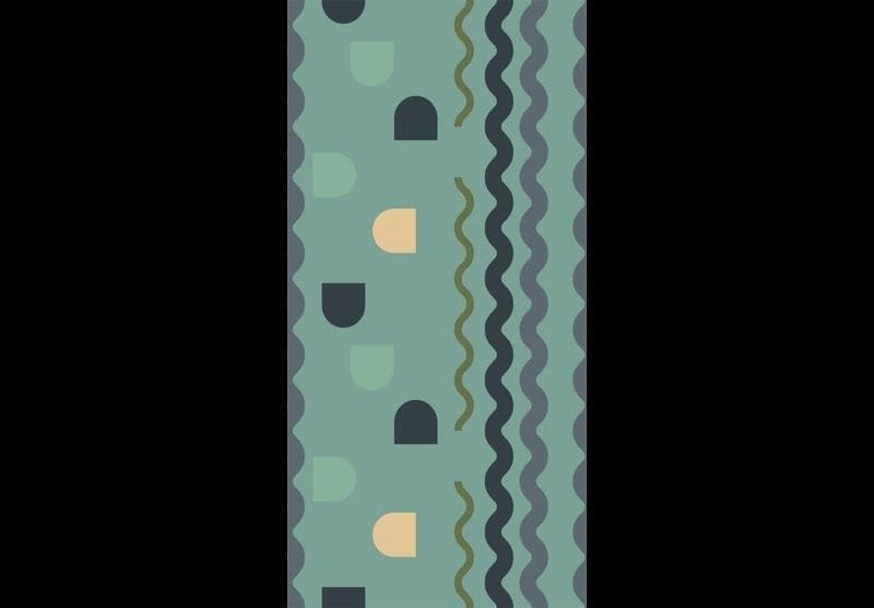 Tappezzeria murale - Mint Wave - 4