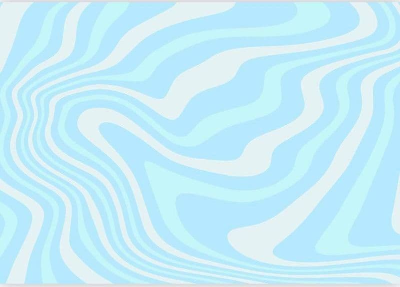 Carta da parati - Composition in Blues and Whites - Harmonious Abstract Waves in a Cool Color Tone - 3