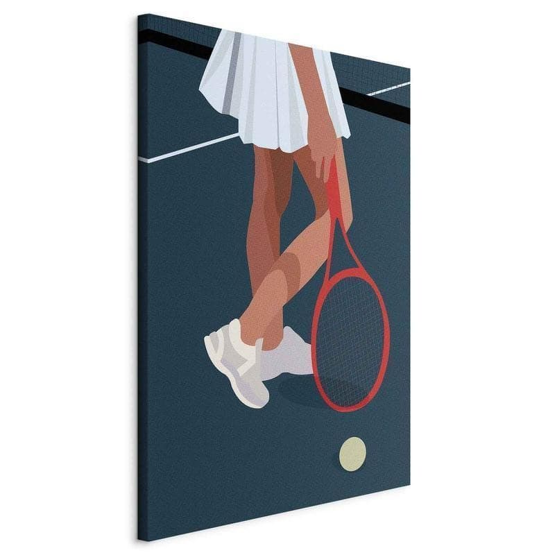 Quadro - Female Tennis Player With a Red Racket on the Court - Graphics - 6