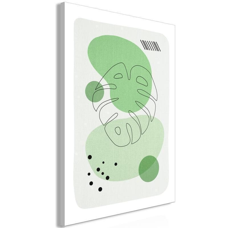 Quadro - Green Aesthetics of Monstera (1 Part) Vertical - 6