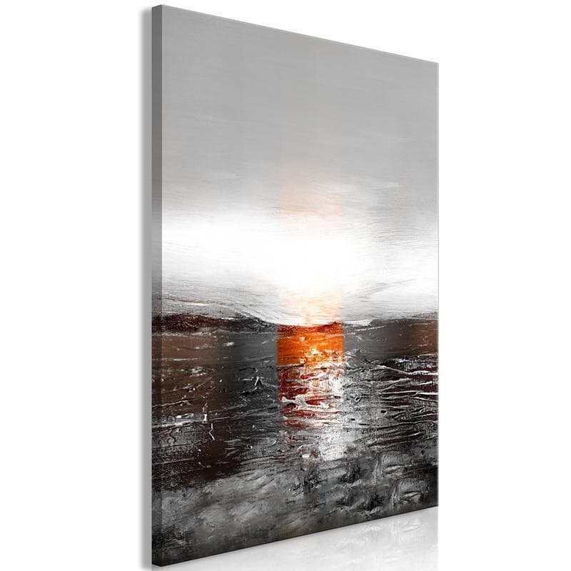 Quadro - Reflection of Colors (1-part) - Sunset in Painted Abstract Background - 6