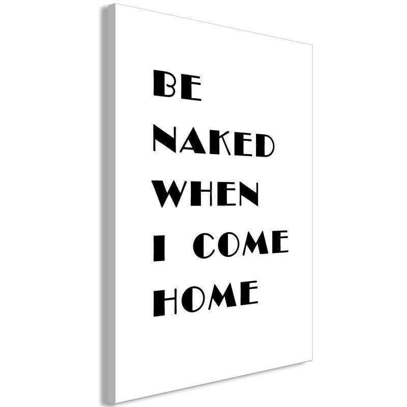 Quadro - Homecoming (1-part) - Black and White English Inscriptions - 6