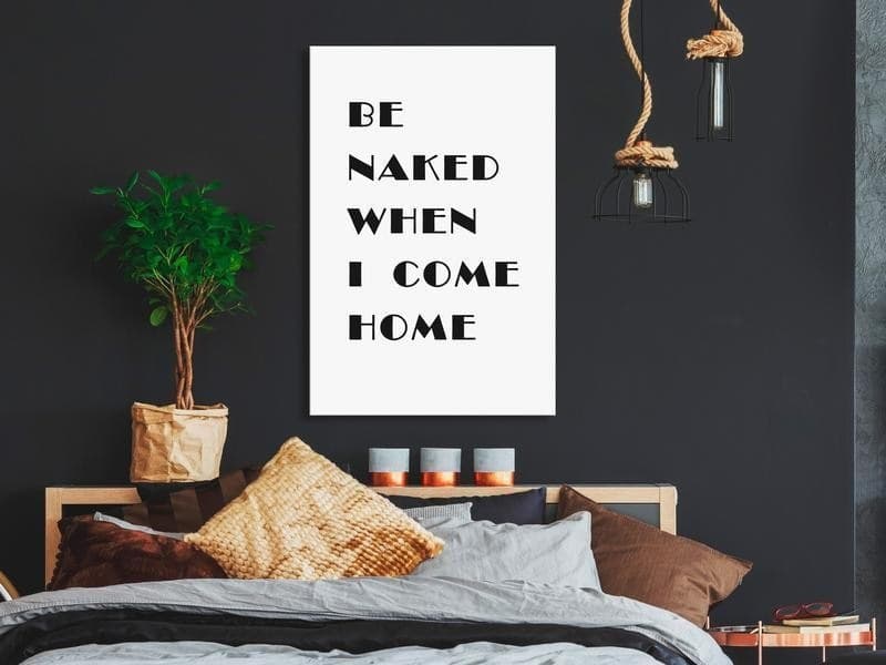 Quadro - Homecoming (1-part) - Black and White English Inscriptions - 2