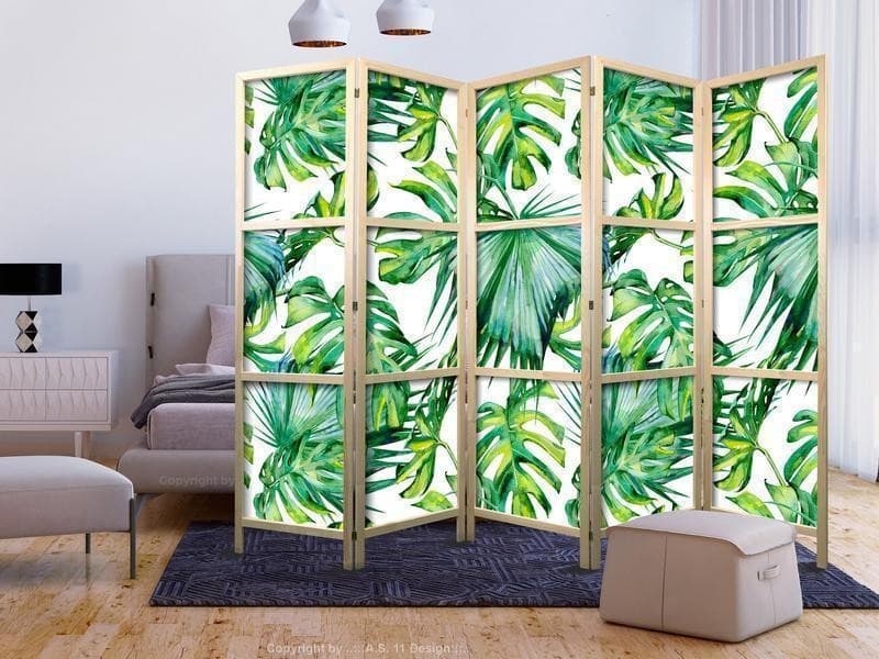 Paravento giapponese Foglie Monstera 5 ante - 3