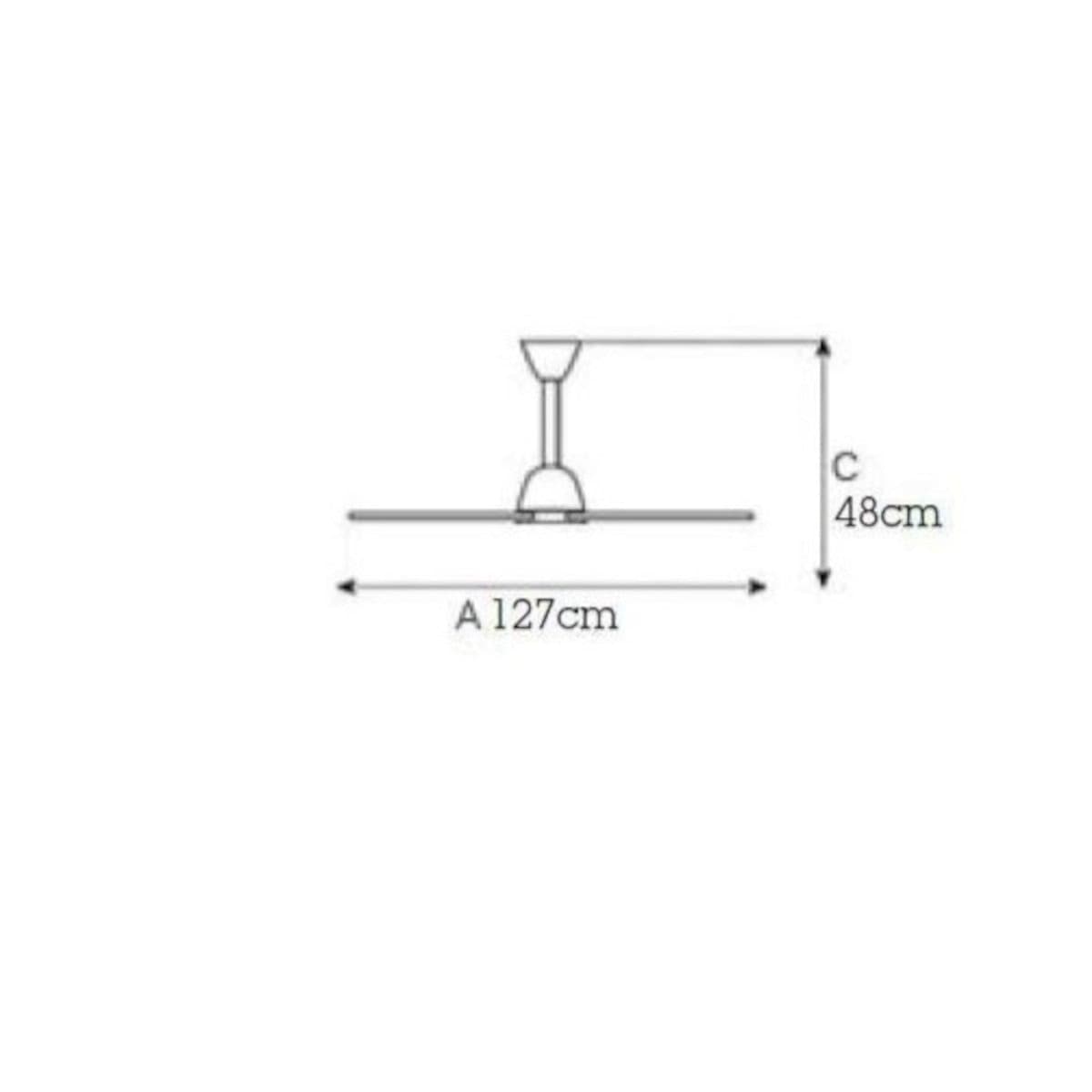 Ventilatore moderno Italexport LIBELLULA 5660 senza luce soffitto - 4