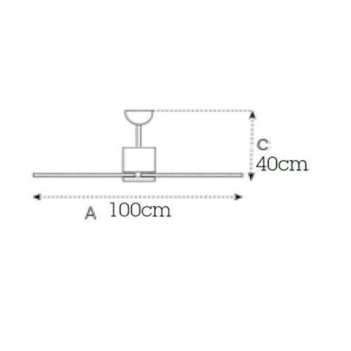 Ventilatore moderno Italexport SOFFIO 3200 senza luce soffitto - 2