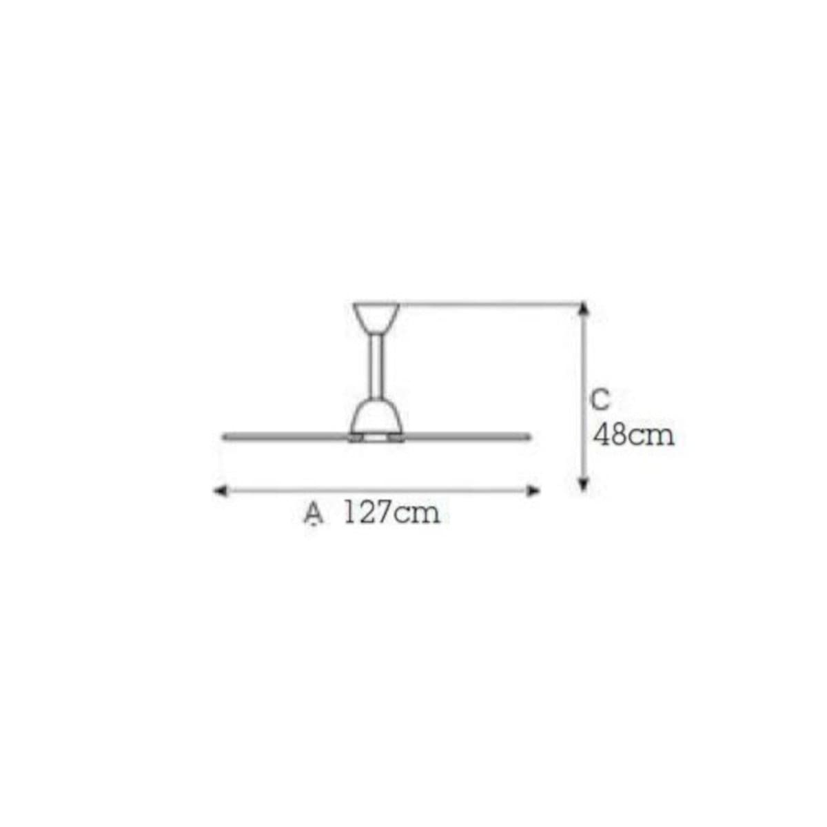 Ventilatore moderno Italexport  BLACK LIBELLULA 5701 senza lucesoffitto - 3