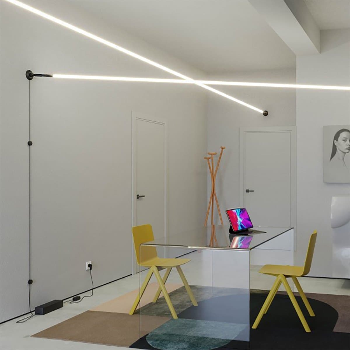 Striscia flessibile led Redo Group FREEDOM 360 90W NERO 10MT illuminazione diffusa parete soffitto - 4