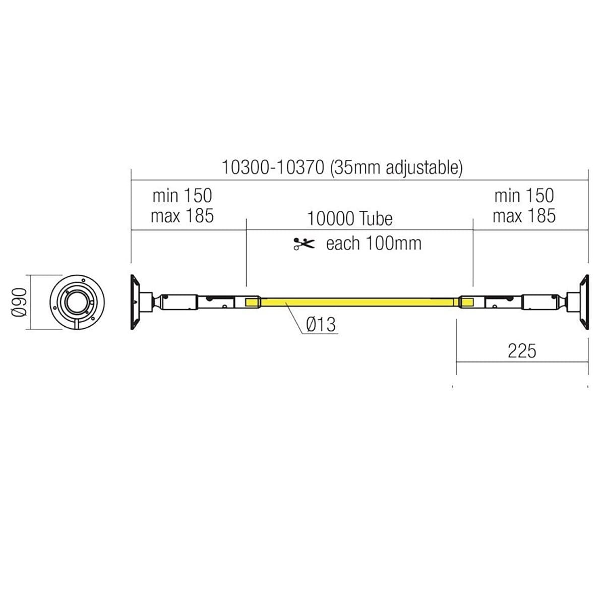 Striscia flessibile led Redo Group FREEDOM 360 90W BIANCO 10MT illuminazione diffusa parete soffitto - 5