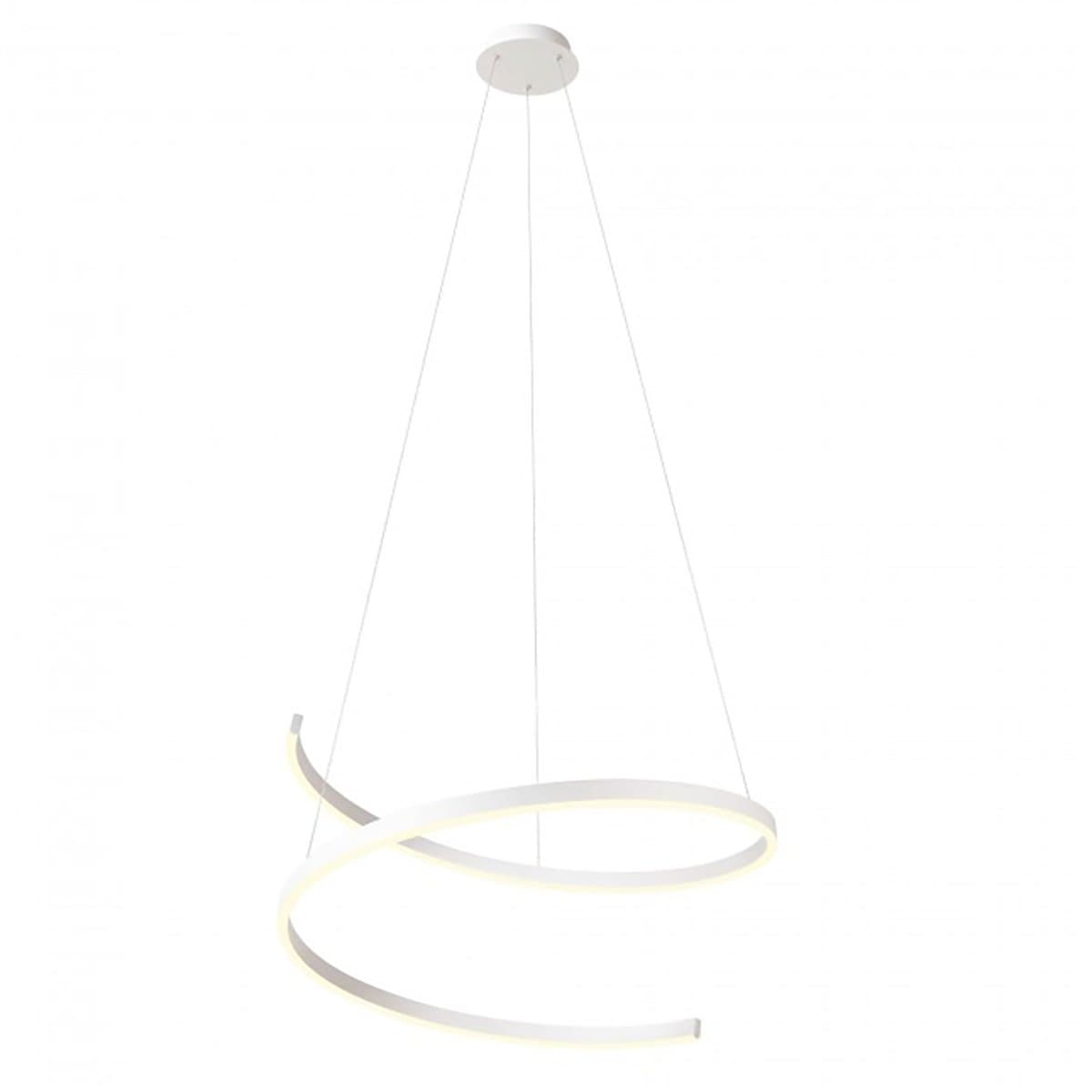 Lampadario moderno Redo Group SCROLL 01-4016 01-4018 LED CCT alluminio sospensione dimmerabile - 9