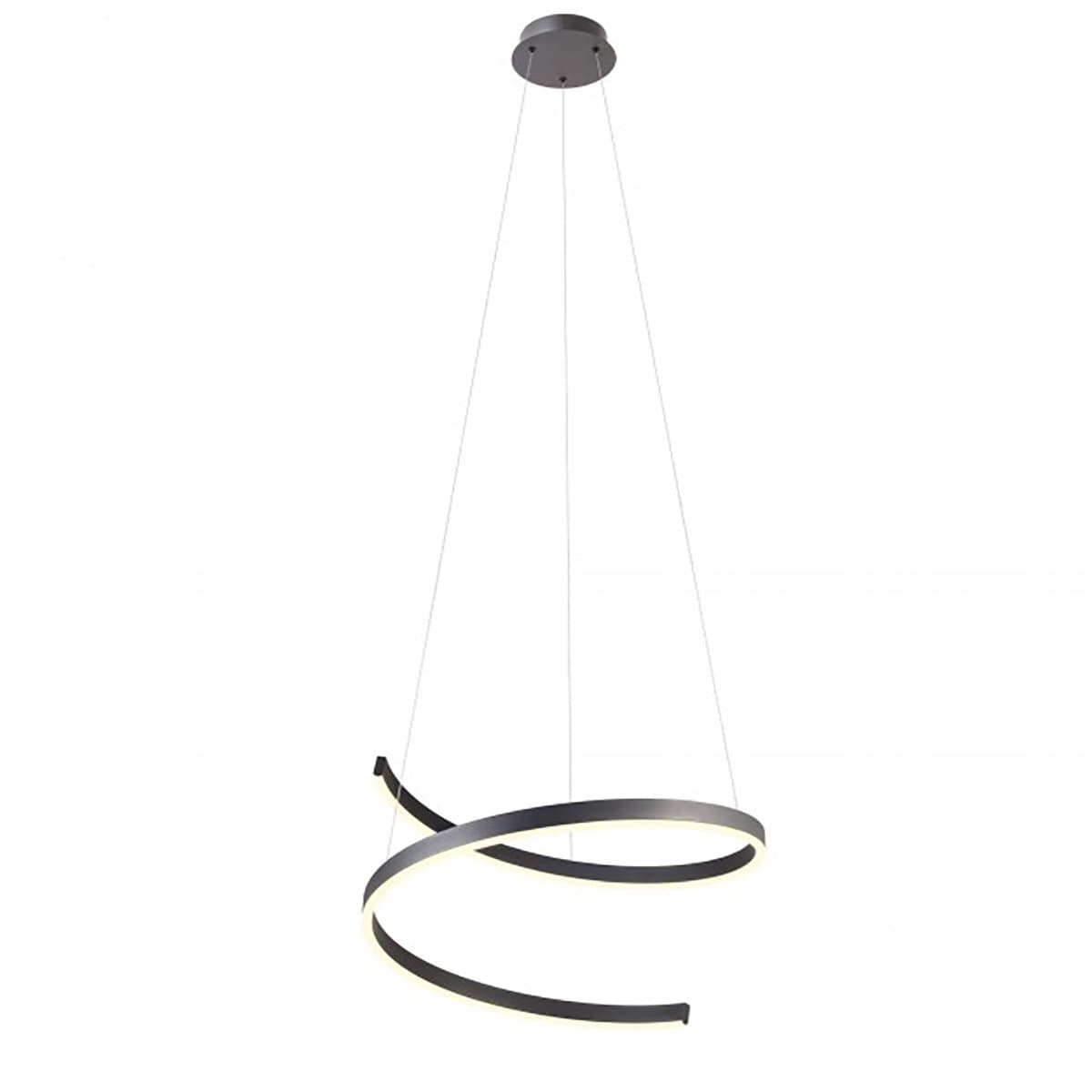 Lampadario moderno Redo Group SCROLL 01-4016 01-4018 LED CCT alluminio sospensione dimmerabile - 3