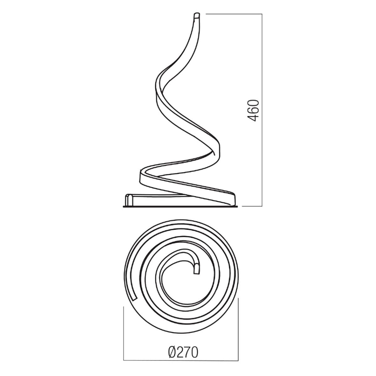Abat-jour led Redo Group SCROLL 01-4279 LED CCT lampada tavolo classica bronzo dimmerabile - 3