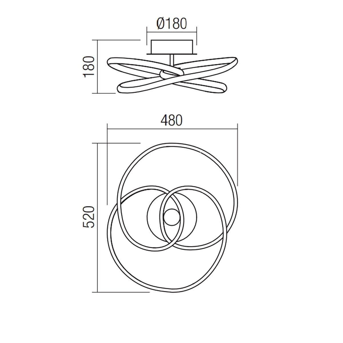 Plafoniera Redo Group SINTRA 01-2189 LED 2726LM 3000K lampada soffitto ultramoderna dimmerabile - 3