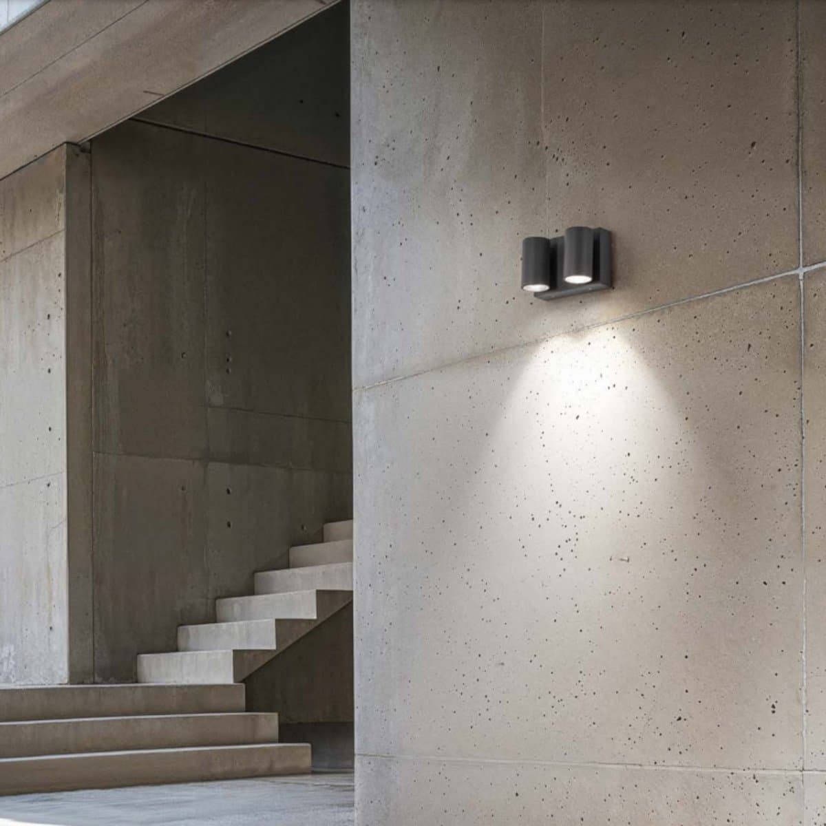 Applique esterno Gea Led GES2074 LED IP65 GRIGIO ANTRACITE alluminio spot orientabile moderno - 2