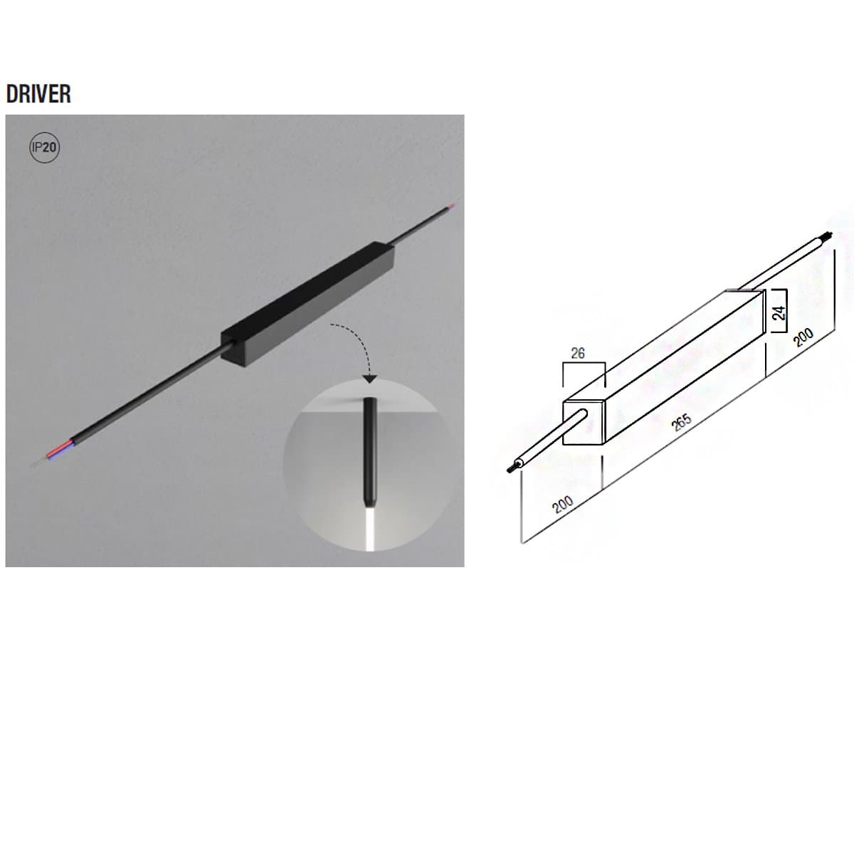 Neon flessibile Redo XLOOPB LP18 LED 72W 5MT IP65 NERO striscia flessibile tubolare led soffitto driver - 7