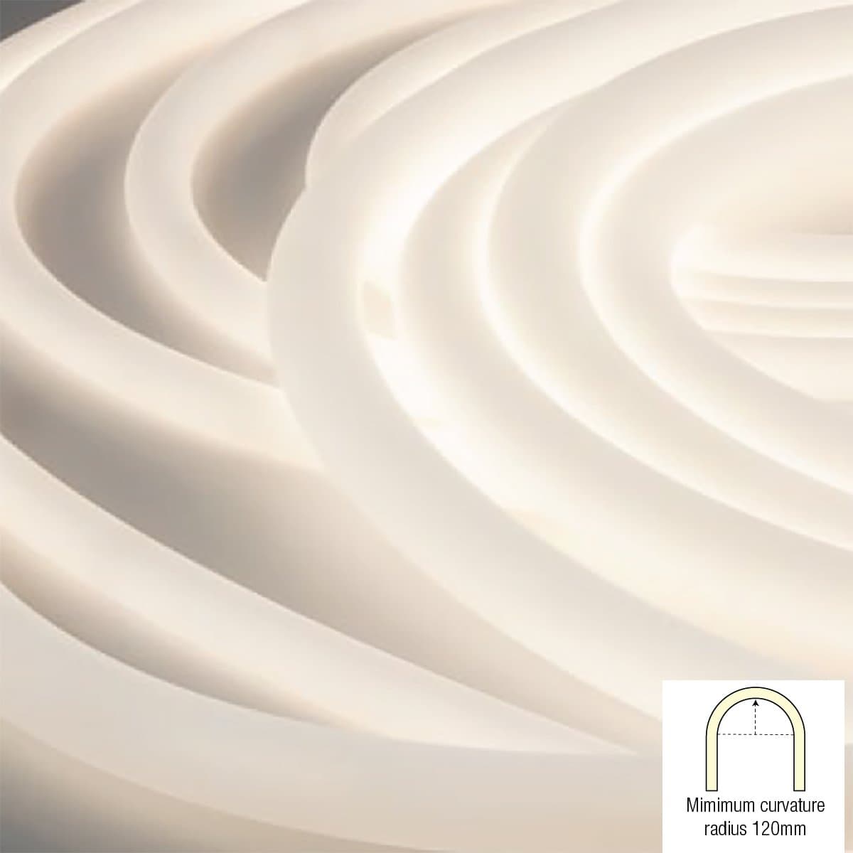 Neon flessibile Redo XLOOPB LP18 LED 72W 5MT IP65 BIANCO striscia flessibile tubolare led soffitto parete driver - 4