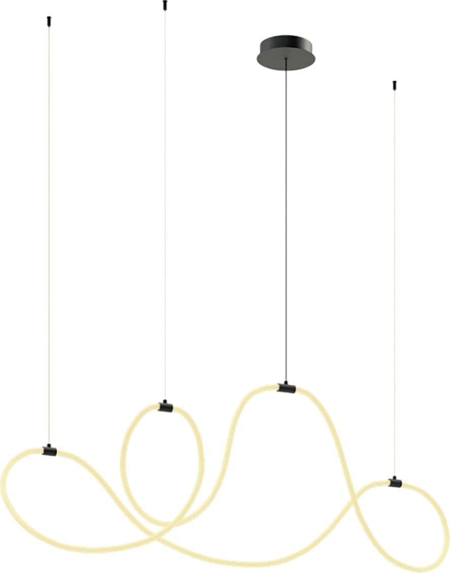 Lampadario led Redo Group HENK 01-3557 Sand Black 2700lm dimmerabile lampada soffitto ultramoderna - 3