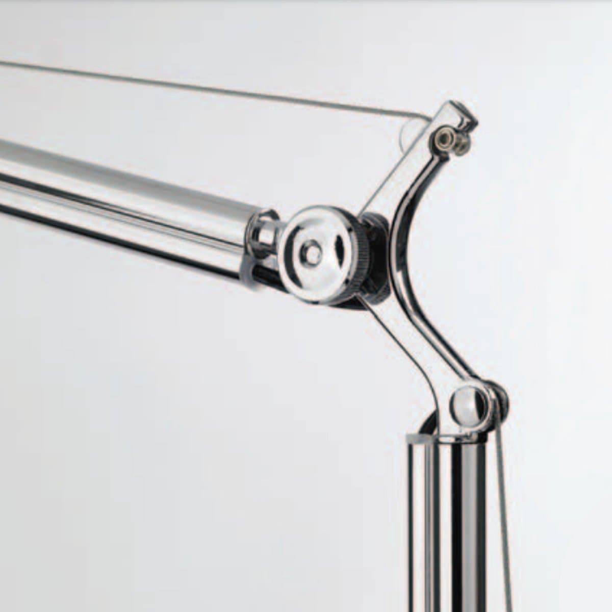Abat-jour moderno Pan International ALTER TAV00005 CROMO LUCIDO LED metallo lampada tavolo bracci orientabili - 3