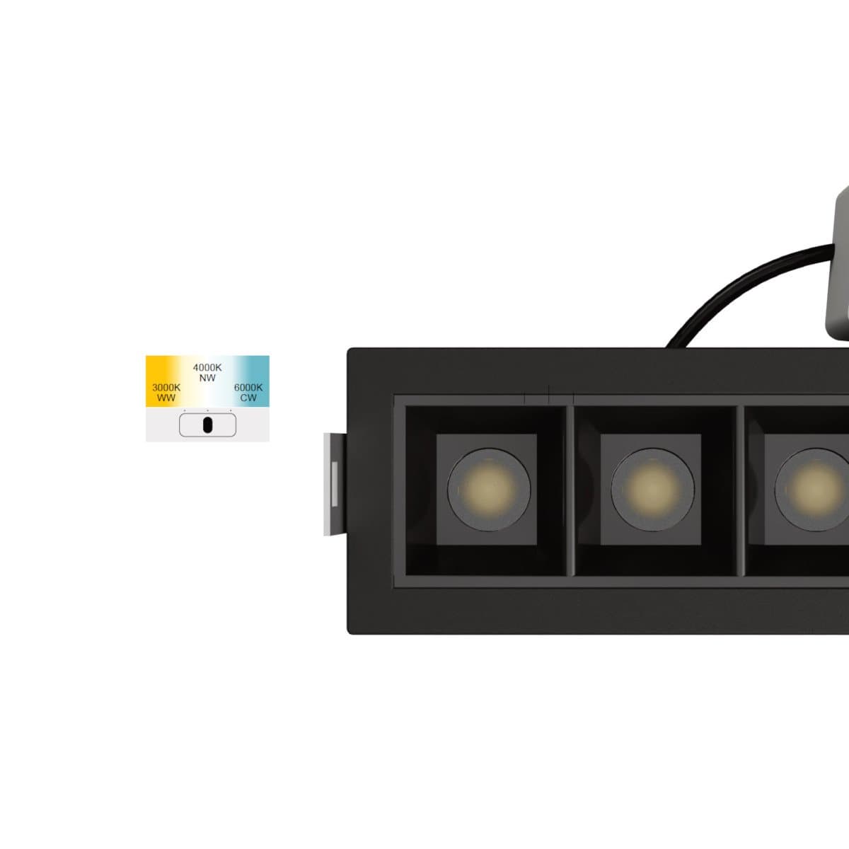 Faretto incasso Lampadari Bartalini AVOTNAM 5 Nero LED alluminio - 2