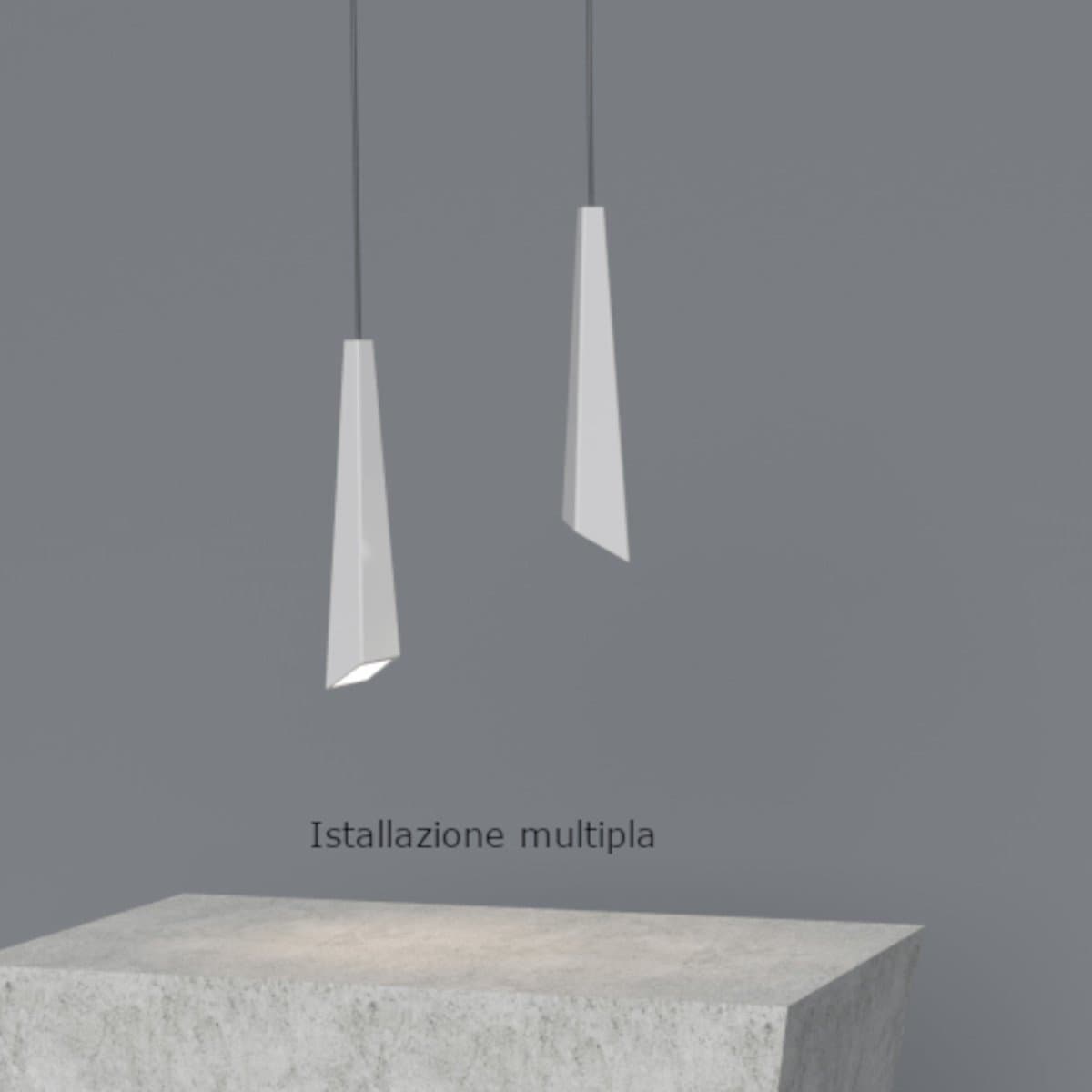 Sospensione gesso Lampadari Bartalini EDIMARIP GU10 LED verniciabile - 4
