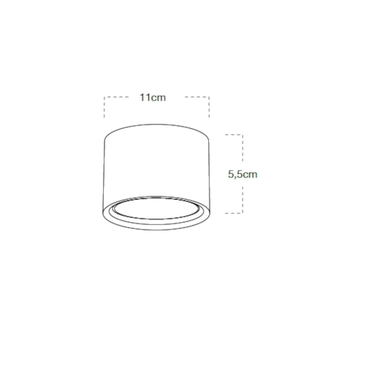 Plafoniera gesso Lampadari Bartalini DNATS PLAP1 GX53 LED verniciabile - 4