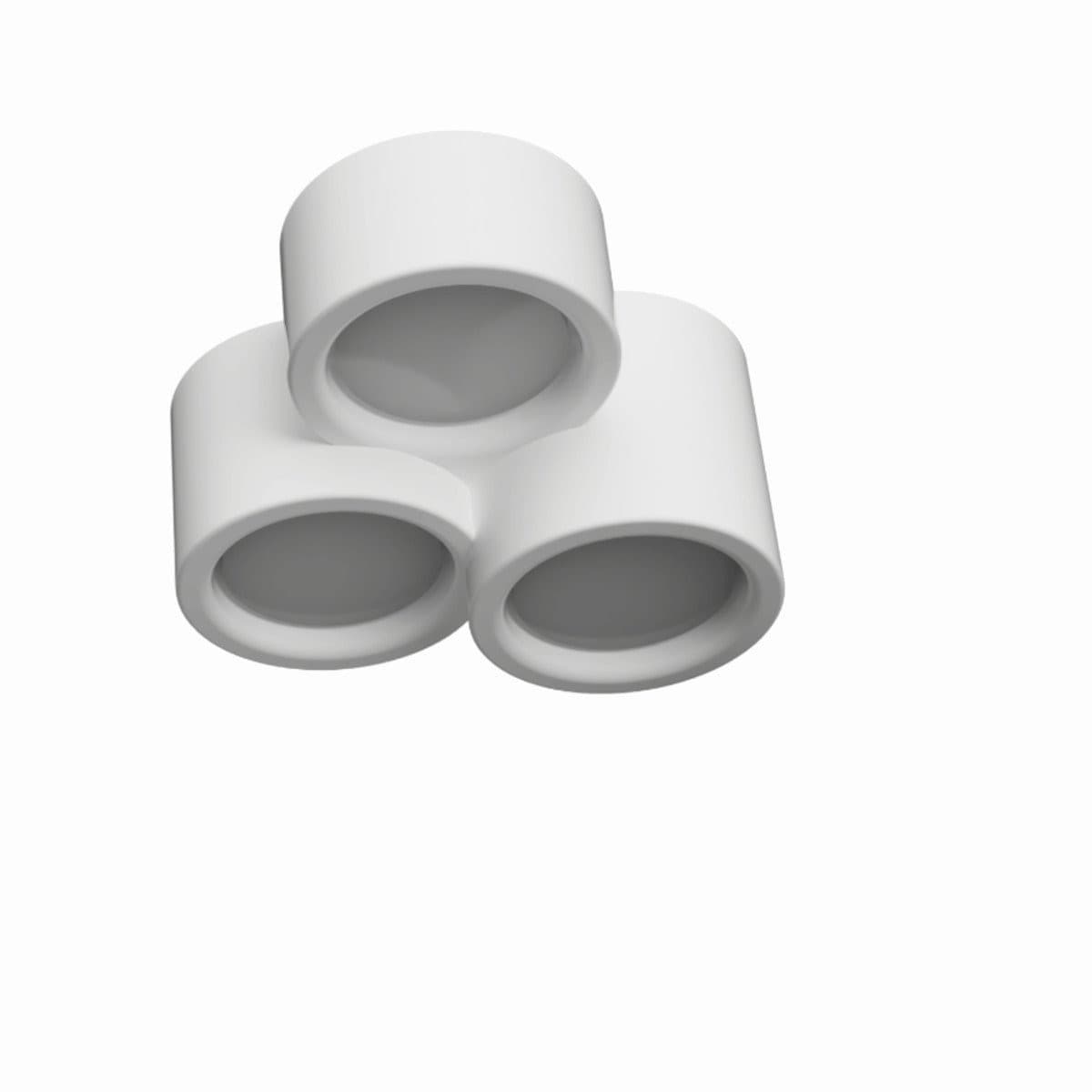 Plafoniera gesso Lampadari Bartalini DNATS 3 PLAP18 GX53 LED verniciabile