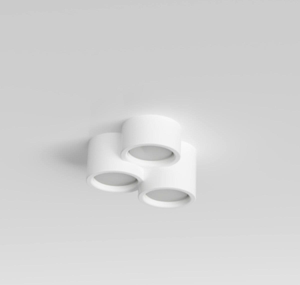 Plafoniera gesso Lampadari Bartalini DNATS 3 PLAP18 GX53 LED verniciabile - 2