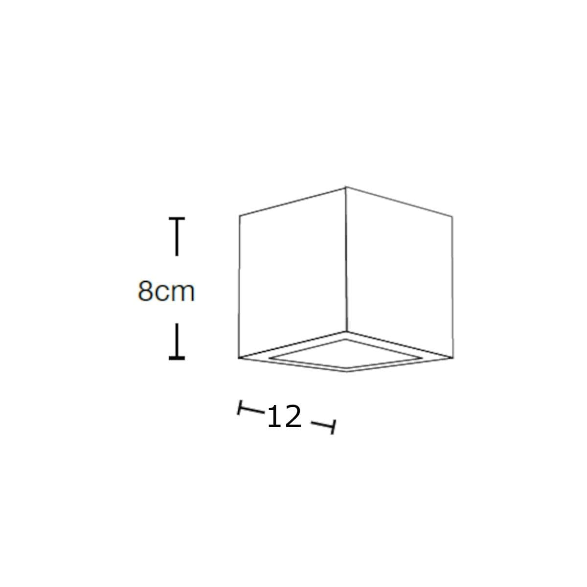 Plafoniera gesso Lampadari Bartalini ARAP 2 PLAP3 GX53 LED verniciabile - 4